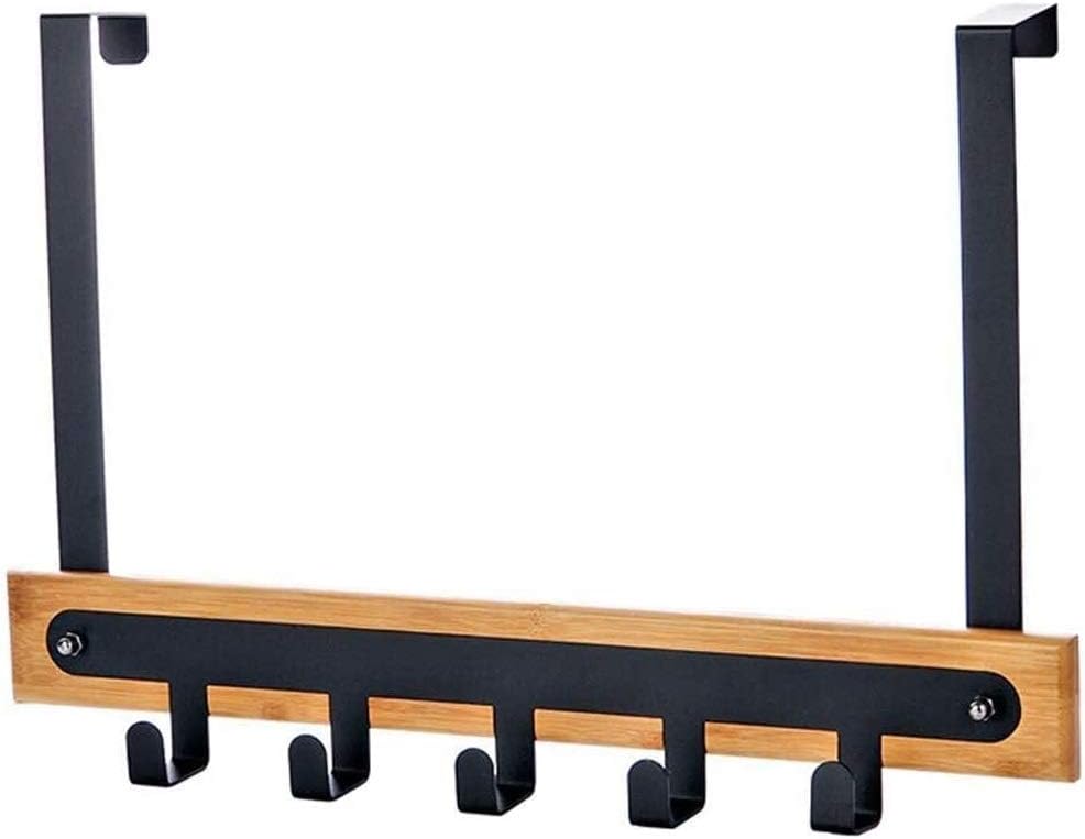 Wrought Iron Nail-Free Door Hanger, Strong Load-Bearing Coat Hook, Creative Bathroom Wall-Mounted Rack