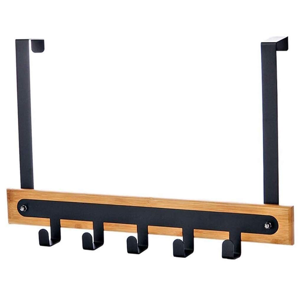 MOBYGKFY Wrought Iron Nail-Free Door Hanger, Strong Load-Bearing Coat Hook, Bathroom Hook Wall-Mounted Coat Rack Hanger