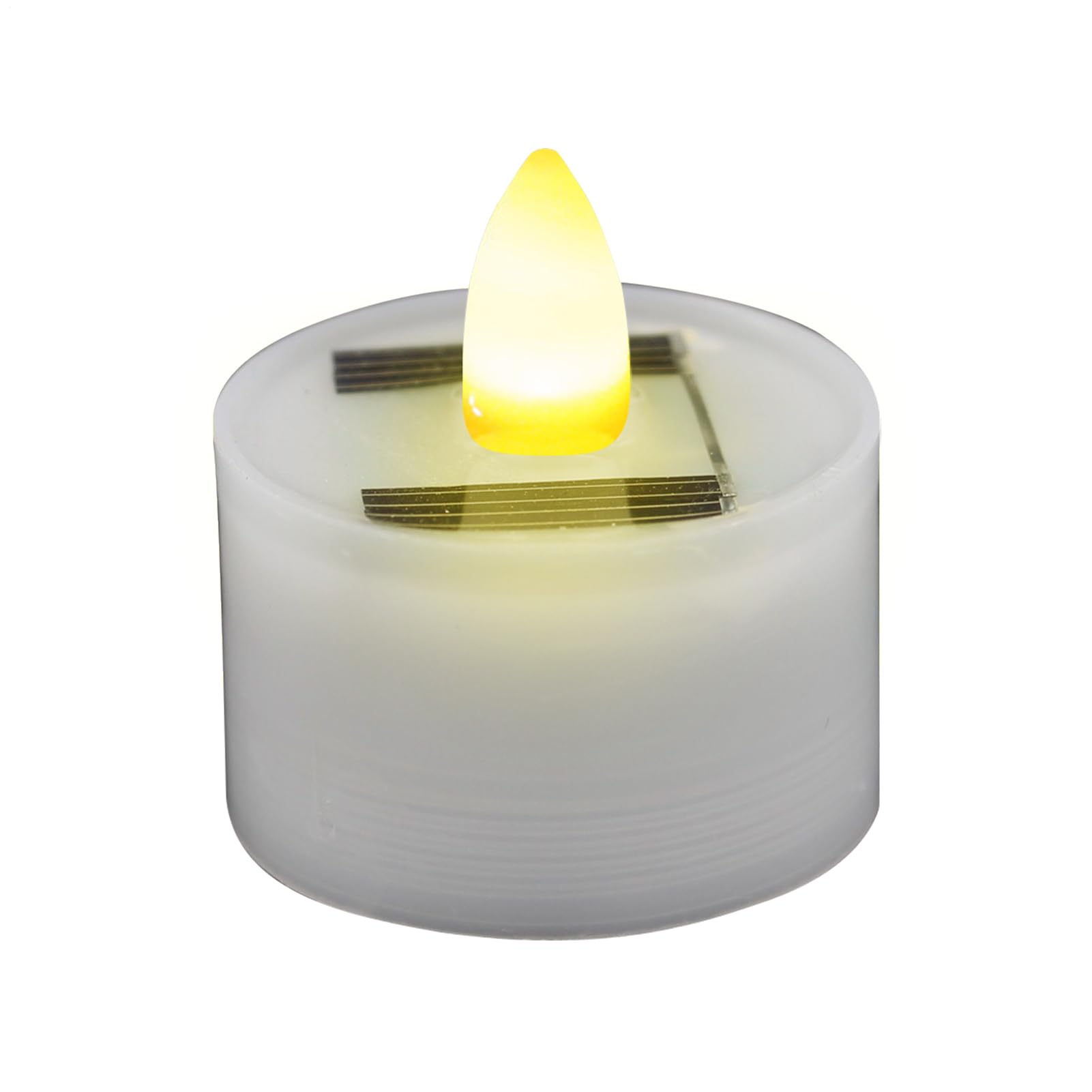 Soalight LED Candles - Solar Tea Lights, Flameless Flickering Candles for Lantern | Reusable Outdoor Fake Candles Waterproof LED Lights for Garden Patio Decor