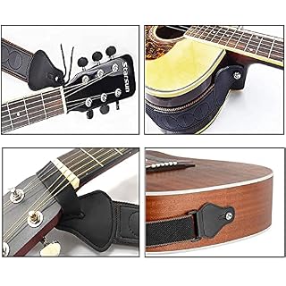 BetterJonny Sangle de guitare réglable en coton – Sangle de guitare – Avec extrémités en cuir – Pour guitare électrique… - Les Beatles, Paul McCartney, John Lennon, RIngo Starr, George Harrison BetterJonny Sangle de guitare réglable en coton - Sangle de guitare - Avec extrémités en cuir - Pour guitare électrique… – Image 5