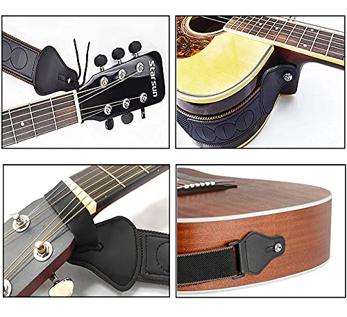 BetterJonny Sangle de guitare réglable en coton – Sangle de guitare – Avec extrémités en cuir – Pour guitare électrique… - Les Beatles, Paul McCartney, John Lennon, RIngo Starr, George Harrison BetterJonny Sangle de guitare réglable en coton - Sangle de guitare - Avec extrémités en cuir - Pour guitare électrique… – Image 6