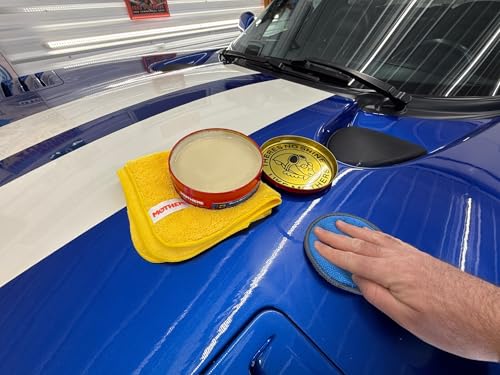 Mothers California Gold Pure Brazilian Carnauba Wax, 12 oz. Paste — Ultimate Wax System Step 3, Delivers Deep Shine & Long-Lasting Protection,