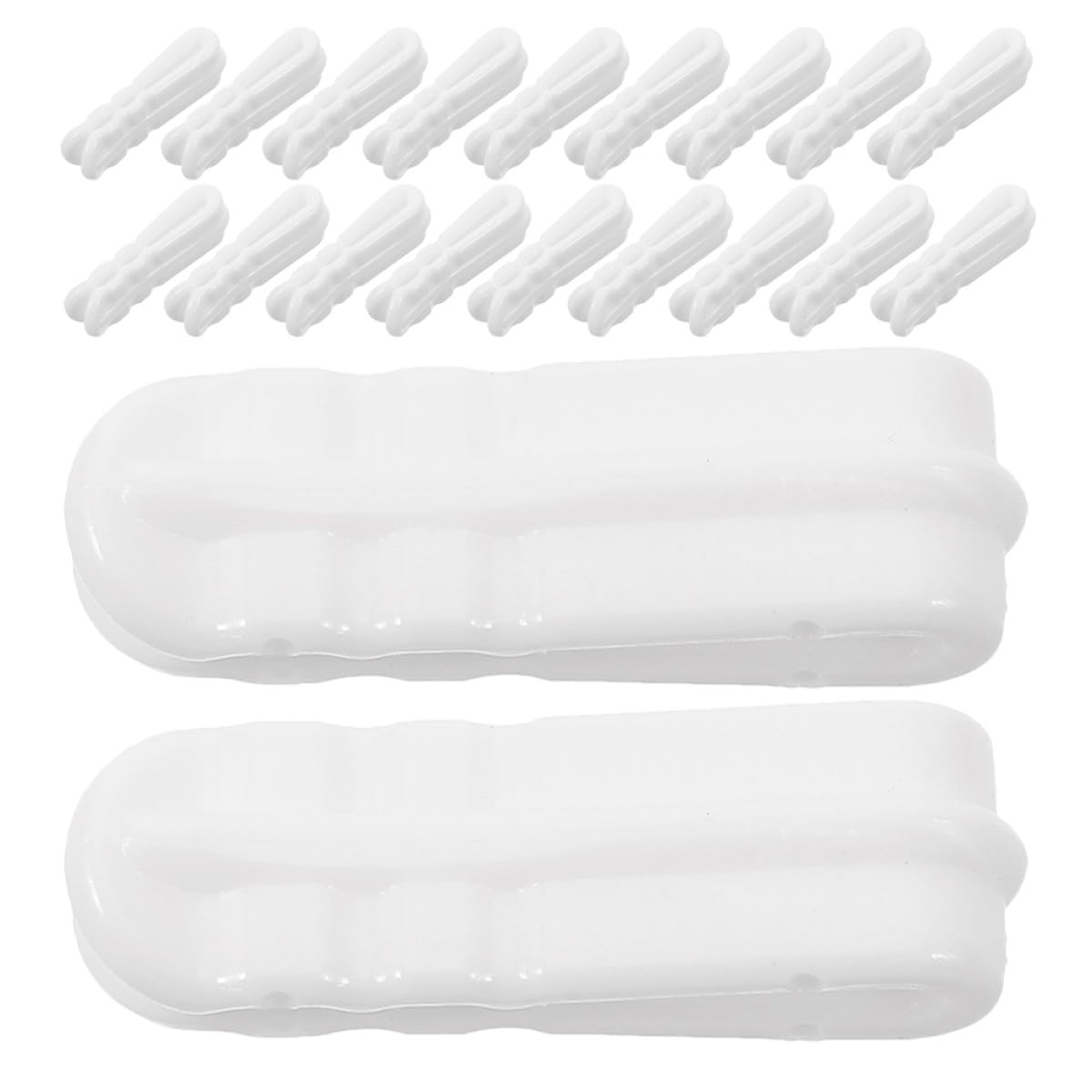 Clips para sellar bolsas de vacío de ropa, packs de 20 piezas plásticas contra humedad