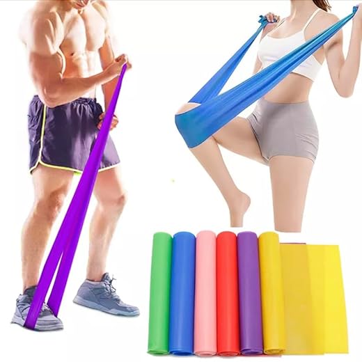 Faixa Elastica Para Exercicio de Fisioterapia Alongamento Yoga - 3 unidades 1,5 Metros TheraBand Pilates Fortalecimento JinPIng®