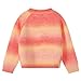 TRENDSTITCH Girls Cable Knit Sweater Crewneck Striped Gradient Long Sleeve Sweaters Chunky Pullover Jumper Fall Winter Flaming Orange 13-14