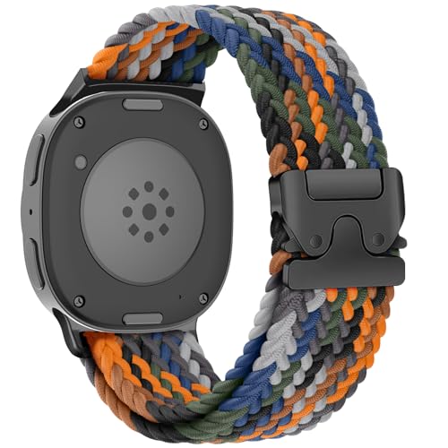 Braided Bands for Samsung Galaxy Watch 8 Band 40mm 44mm/8 Classic 46 mm Women/Men,Elastic Nylon Fabric One Click No Gap Parachute Sport Strap for Samsung Galaxy Watch 8 Classic Band 46mm/8 44 mm 40 mm