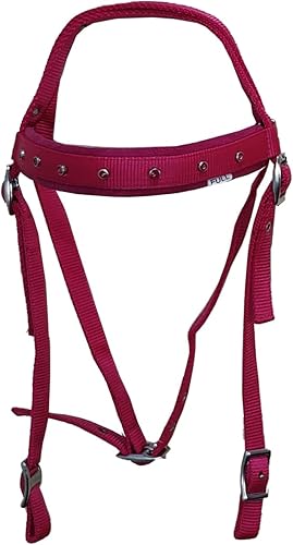 Miniatura 4 de Juego de tachuelas sintéticas de caballo con riendas, colores disponibles negro, marrón, rojo, rosa, azul, verde azulado, morado en tamaños