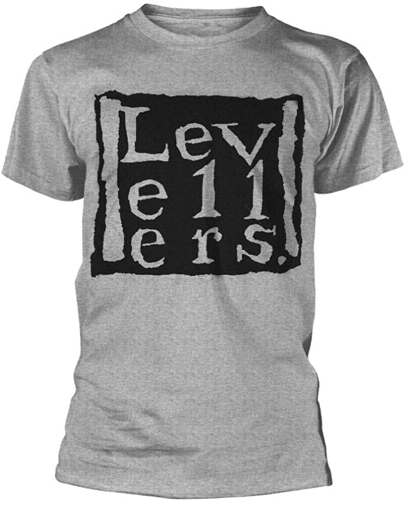 Yi Jan Men's Colour28 Kpe The Levellers 'Logo' (Grey) T-Shirt L