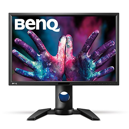 BenQ PG2401PT Monitor per Fotografi, Regolazione in Altezza, Risoluzione 1920x1200, 99% Adobe RGB con Tecnologia IPS, 24 pollici, Grigio Scuro [Vecchio Modello]