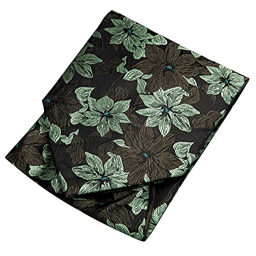 Image of Dubulle Paisley Floral Ascot for Men Self Tie Mens Cravat and Pocket Square Cufflinks Wedding