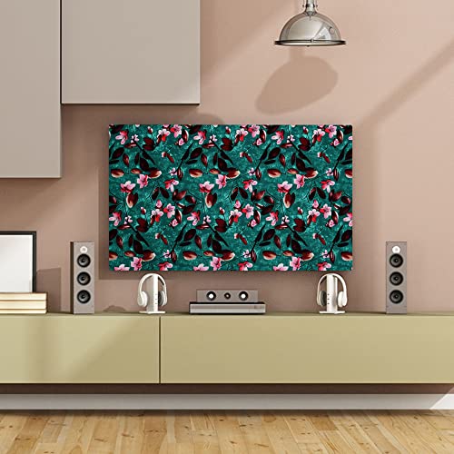 Image of Glassiano Marigold Dustproof Printed 55 inch LED TV Cover Screen Protector Compatible for All Models, Print 11