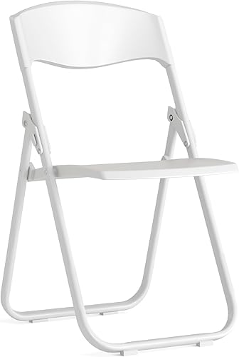 Miniatura 20 de Flash Furniture HERCULES Series - Silla plegable de plástico negro resistente de 500 libras con soportes integrados Negro
