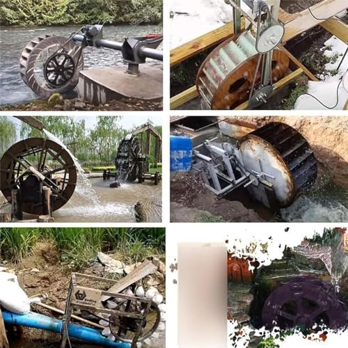 100W Water Wheel Hydropower Generator - Efficient Low-Speed Hydro Turbine for Outdoor Household Lighting & Power Generation Equipment