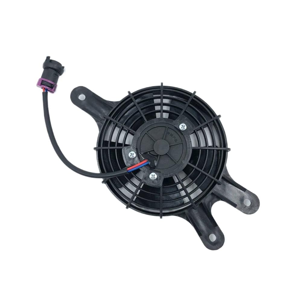 Cooling Radiator Fan Blower Assembly 260cc 300cc Compatible with Automotive Motorcycle Parts LH260 LH300 ATV Quad with Water Connector