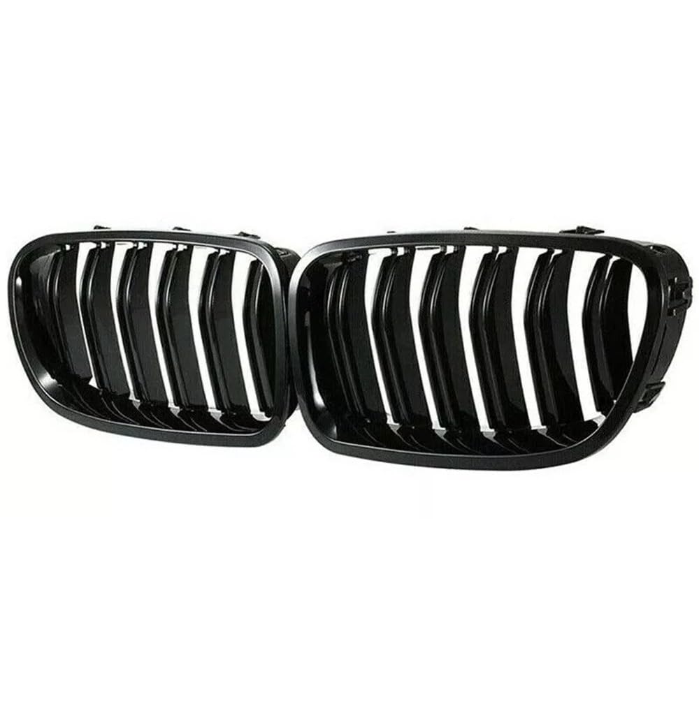 Parrilla delantera para BMW Serie 5 F10 F11 F18 negro brillante doble rejilla 8