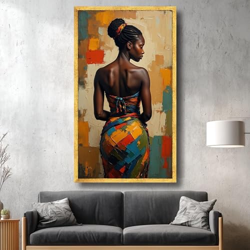 Tableau africain coloré pour habiller un mur vide - 2