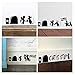 ufengke Trous de La Souris Plinthe Stickers Muraux Vinyle Amovible Autocollants Mural Décoration Murale pour Chambre Enfant Salon, Noir