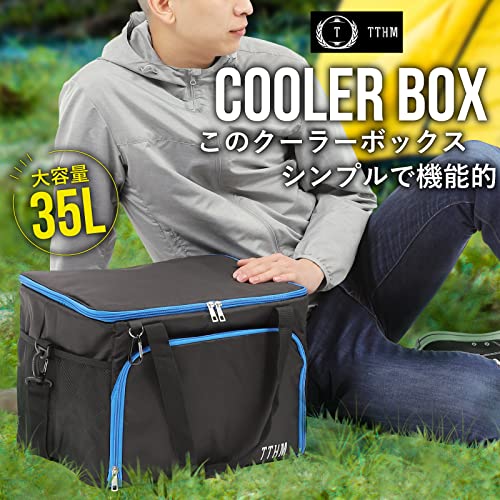 TTHM クーラーボックス 【QTEC保冷試験済み】ソフトクーラーボックス 折りたたみ クーラーバッグ 大型 35L 2枚目