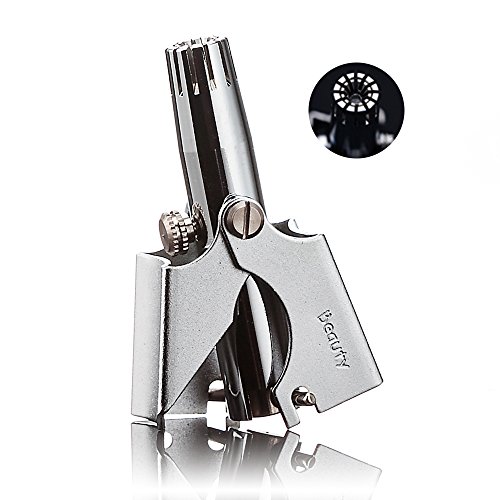 Made in Korea premium Nose hair trimmer for men & women, Manual nose and ear hair removal clippers