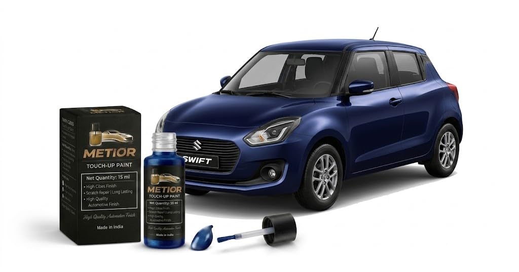 MARUTI SWIFT Midnight Blue [ZWG] Touch Up Paint | Factory Color Matched 2K Finish | 2-in-1 Car Scratch Remover Pen | Repair Kit for Scratches, Chips, Nicks & Minor Surface Damage | 12ml | Midnight Blue (ZWG)-image-1