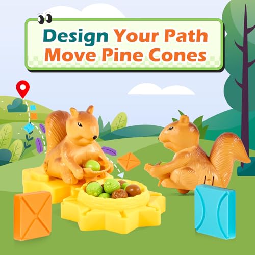 Airkid STEM Board Games Kids Brain Teasers Toys, Road Builder Logic Puzzle Games, Montessori Educational Learning Toys Birthday Gifts for Age 4-8 Year Old - Image 6