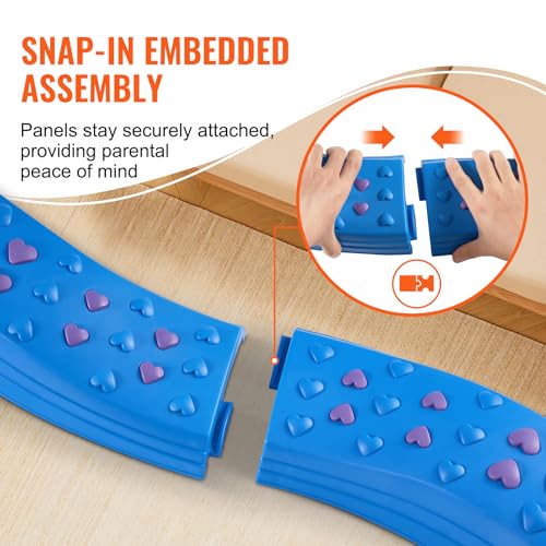 Image of VEVOR Balance Beam Stepping Stones, 8 PCS Toddler Balance Boards Non-Slip Textured Surface & Rubber Pads, Montessori Toy for Kids 2-6, Build Coordination and Gross Motor Skills, Indoor or Outdoor Play