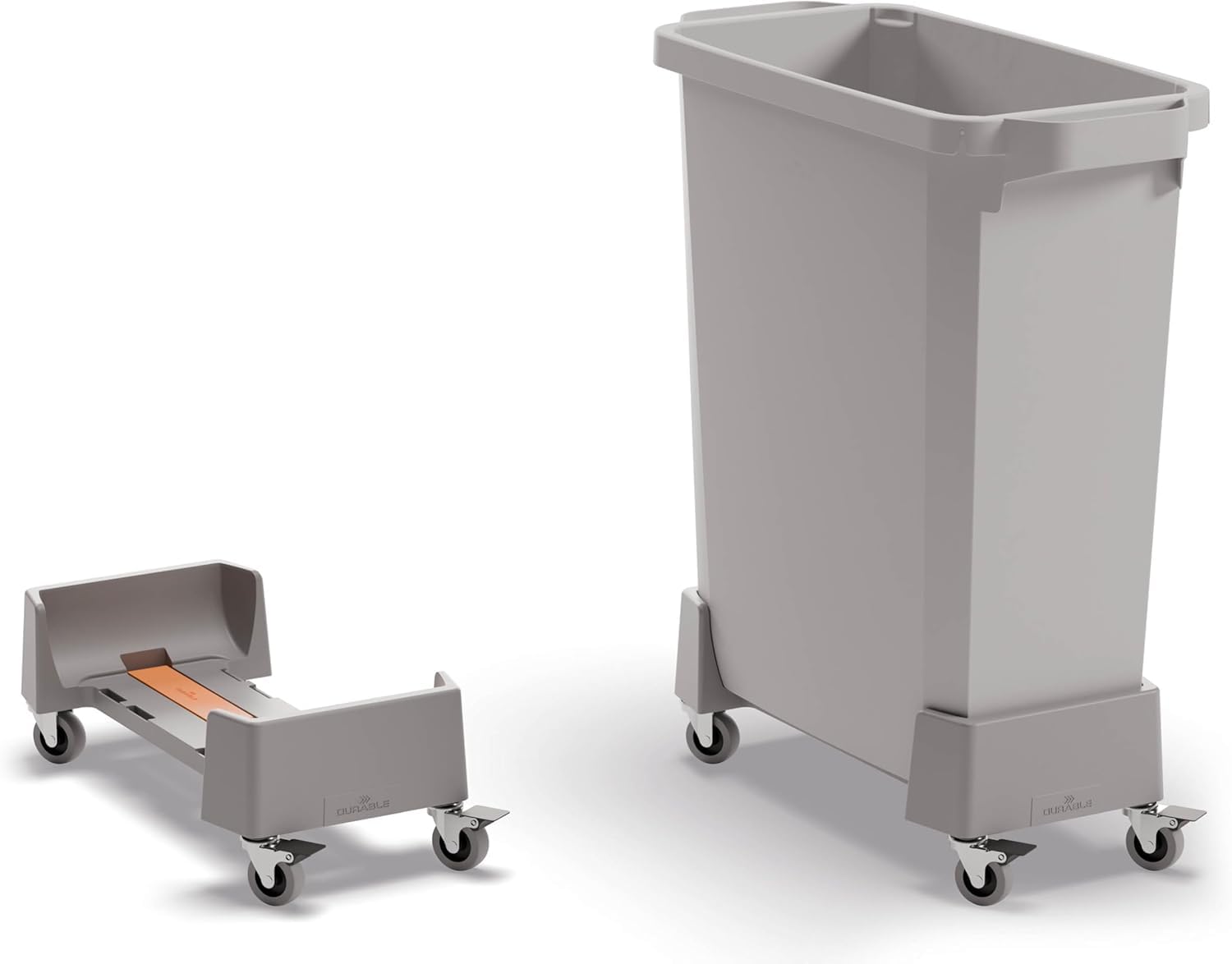 Durable DURABIN® 334037 - Carrito para cubo de basura (60 L, polipropileno reciclado), color grafito
