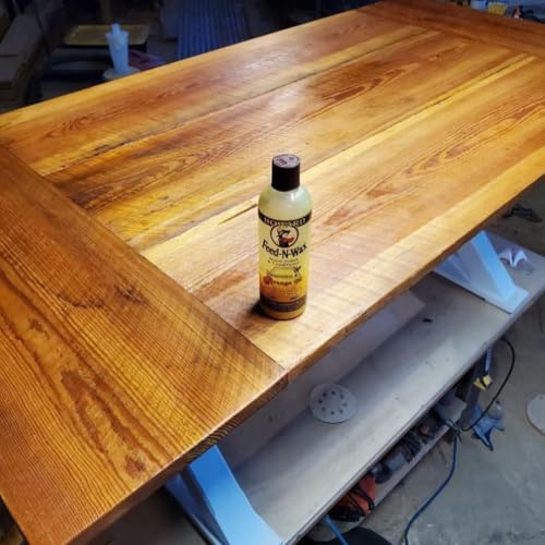 howard products feed-n-wax wood polish amp conditioner 8 oz orange