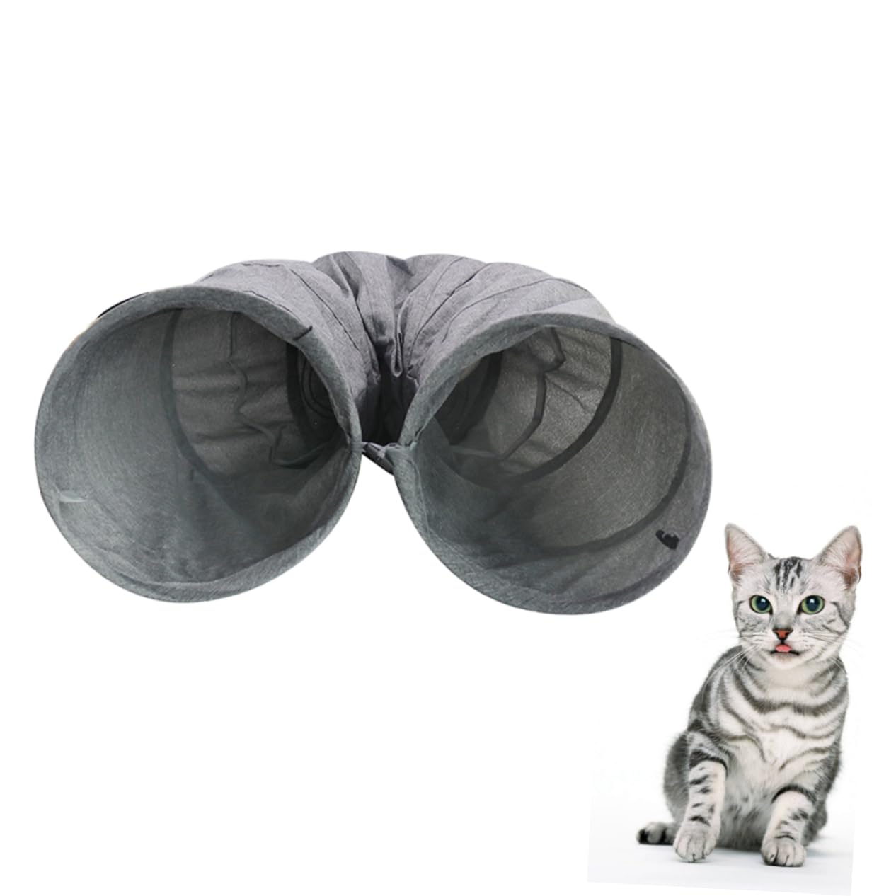 Faltbarer Katzentunnel Spielzeug mit Geräuschpapier für Katzen