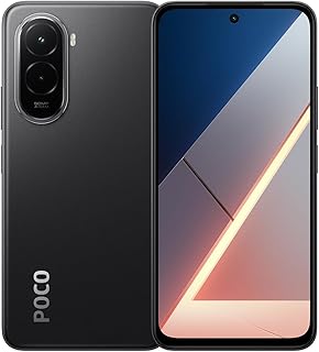 XIAOMI Poco M7 Smartphone 4G 8 + 256 Go, Noir, avec Chargeur, sans NFC, Batterie 7000 mAh, TurboCharge 33 W, HD 144 Hz
