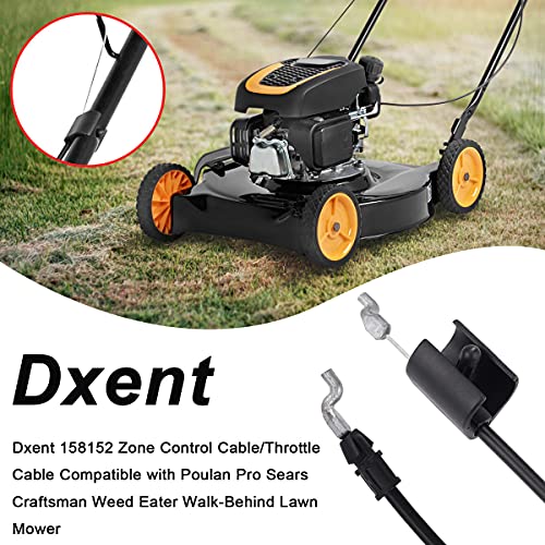Dxent 158152 Zone Control Cable Throttle Cable Compatible With 158152 Poulan Pro Sears Craftsman Weed Eater Walk-Behind Lawn Mower #TOP1