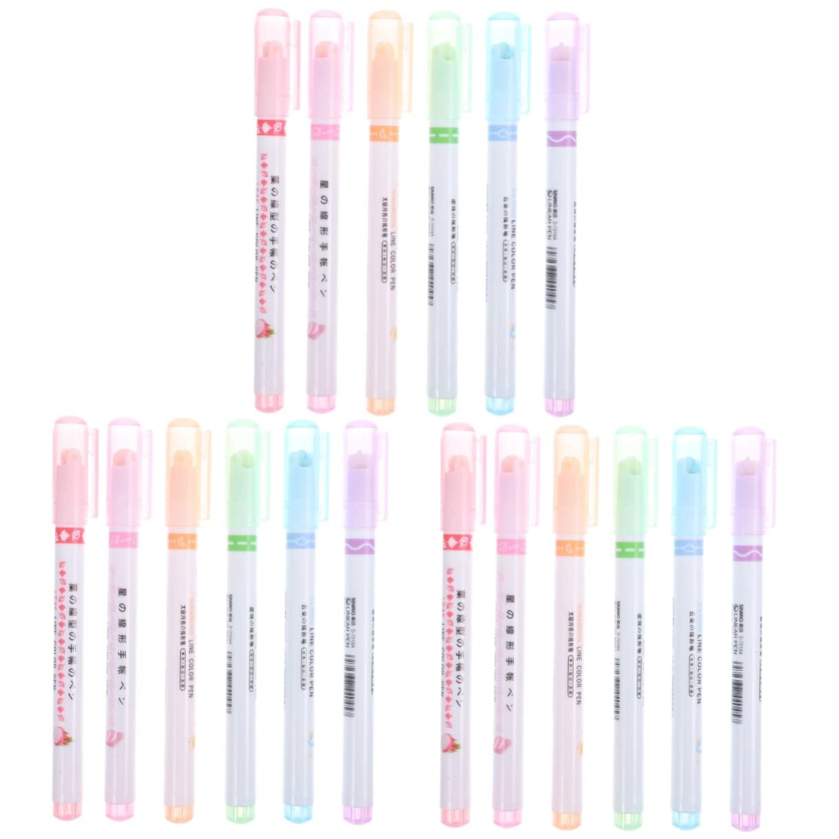 NUOBESTY 18piezas Marcadores Fluorescentes Para y Rotuladores De Puntas Para Escritura y Resaltado