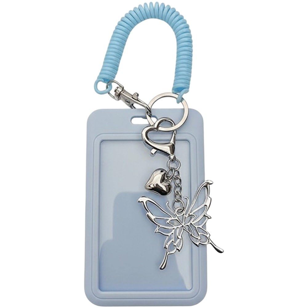 Luxylei Photocard Holder Kawaii Idol Photocard Sleeves Keychain Id Cards Display Organizer for Bus and Student Card, Photo Holder