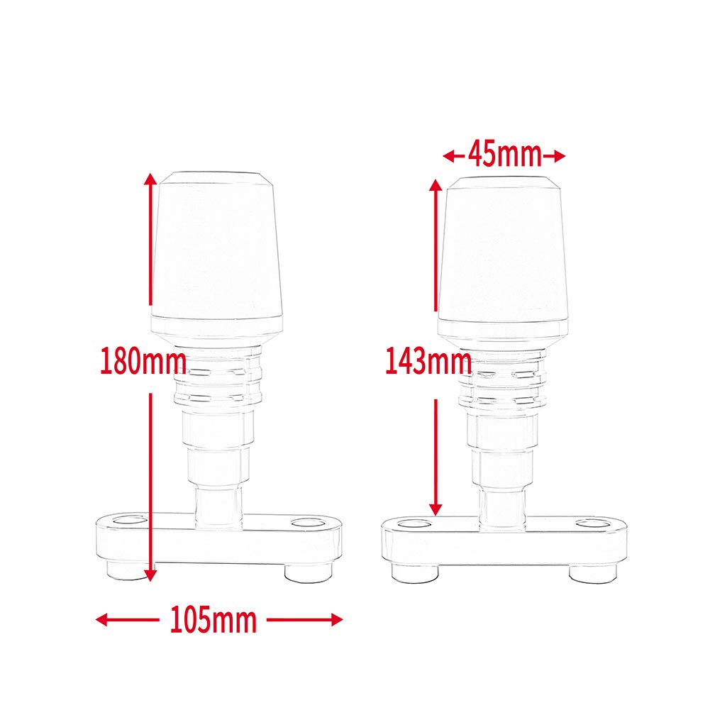 Motorrad Motorschutzbügel CNC Aluminium Sturzpad Kompatibel mit Duke 125 200 250 2017-2022 Duke 390 2017-2023 Anti Crash Pads Protector, Schwarz