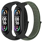 Modèles compatibles : cette bande élastique en nylon est compatible avec Mi Band 7/Mi Band 6/Mi Band 5/Mi Band 4/Mi Band 3/Amazfit Band 5.