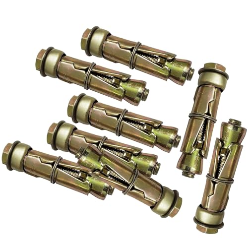 Image of Pure Source India Anchor Fasteners,Size 6 mm, Pack of 4 PCS (Gold)(Iron, [Round ])