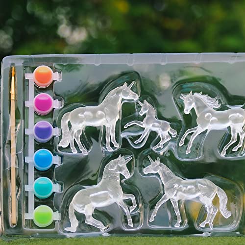 Breyer Horses Stablemates Suncatcher Unicorn Craft Set, Set Di 5 Pezzi, Scala 1:32, Modello #4238 (Vari)(Taglia Unica)