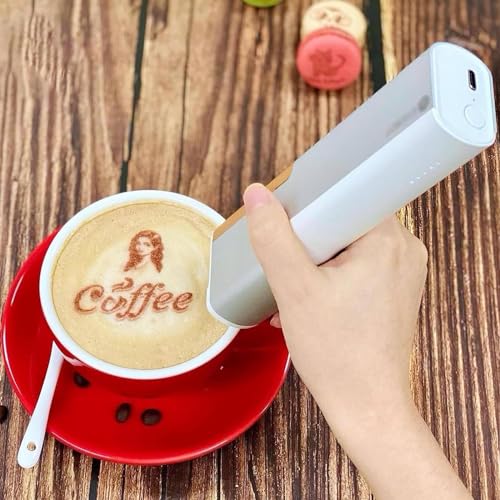 Impresora de inyección de tinta portátil de mano para pasteles, café, arte con leche, máquina de hornear galletas
