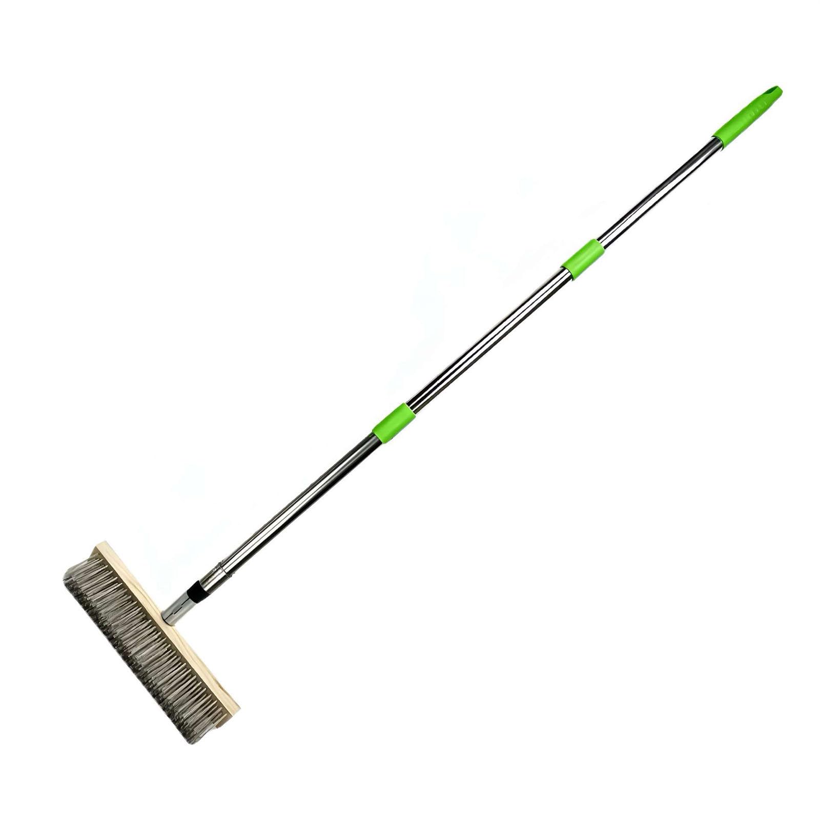 Jazuaiao Duty 12 Inch Steel Wire Brush For Paint Rust And Grime From Hard Surfaces Industrial Grade Scrub Brush