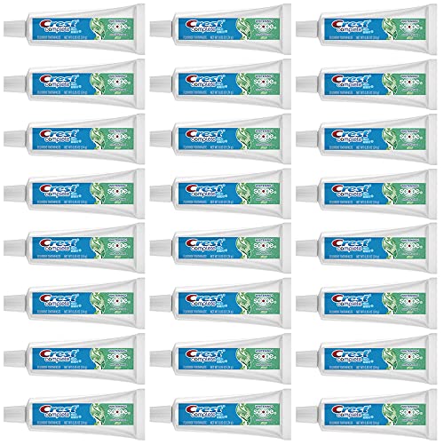 Crest Complete Whitening Scope Minty Toothpaste, Travel Size 0.85 Oz, (24g) - Pack of 24