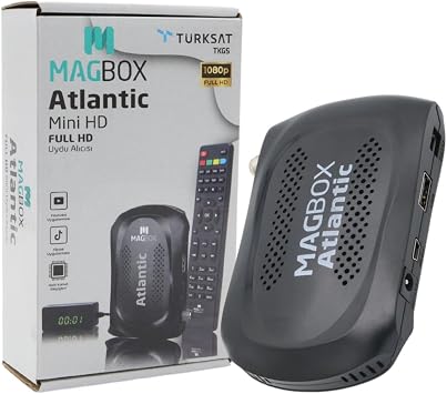 Magbox Atlantic, Display Gözlü, Tkgs'li, 1080P, Full HD, Mini Uydu Alıcısı, 5000 Kanal Hafızası,