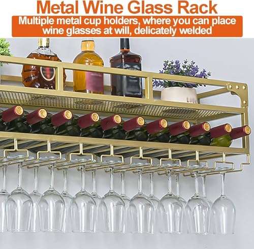 Présentoir à bouteilles de vin moderne avec éclairage LED intégré - 5