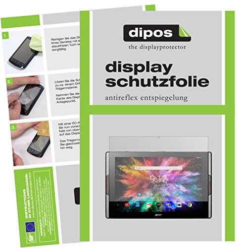 dipos I 2X Schutzfolie matt kompatibel mit Acer Iconia Tab 10 A3-A50 Folie Bildschirmschutzfolie