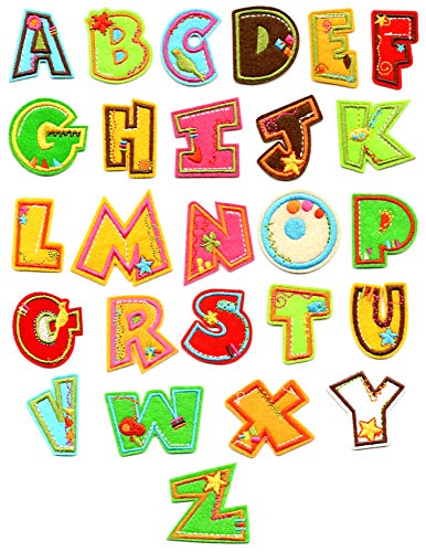 8 Sets Of 26 Letters Colour Patch +1 Sets Of Number, 218Pcsalphabet Numberapplique Patches Sew Ironing Onhats, Jackets, Shirts And Jeans Or In On Diy Craft Sewing (Bl-72) #TOP2