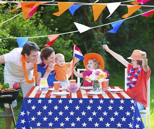Melsan-4th-of-July-Plastic-Table-Cloth-Rectangle-Table-3-Pack-American-Flag-Disposable-Tablecloths-for-4th-of-July-Veterans-Day-Decorations-Independence-Patriotic-Party-Decorations-54108-in Melsan 4th of July Plastic Table Cloth Rectangle Table 3 Pack American Flag Disposable Tablecloths for 4th of July Veterans Day Decorations Independence Patriotic Party Decorations 54108 in