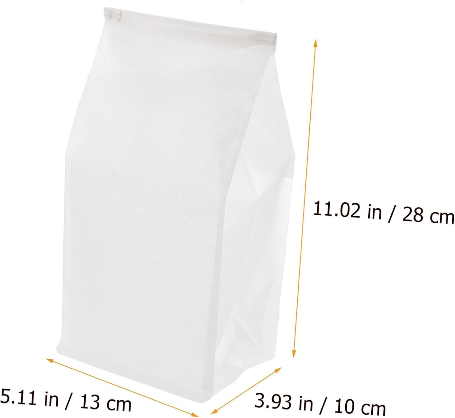 KOMBIUDA 50pcs Sourdough Bread Bags Window Reusable Sandwich Baking Pouches Food-grade Kraft Paper for Takeout Parties