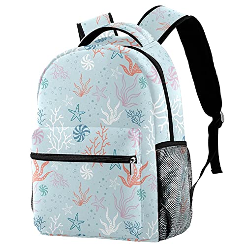 Sac à dos campus étoiles de mer confortable pour garçons et filles