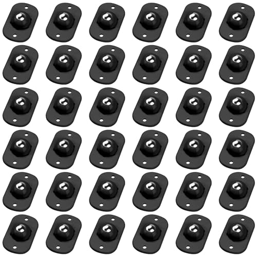 Image of TRVL FIELDER Self Adhesive Caster Wheels, Appliance Rollers Appliance Slider for Kitchen, 360 Swivel Small Casters - Solve Coffee Maker Air Fryer Small Appliances Countertop Sliding (Black - 36 Pcs)