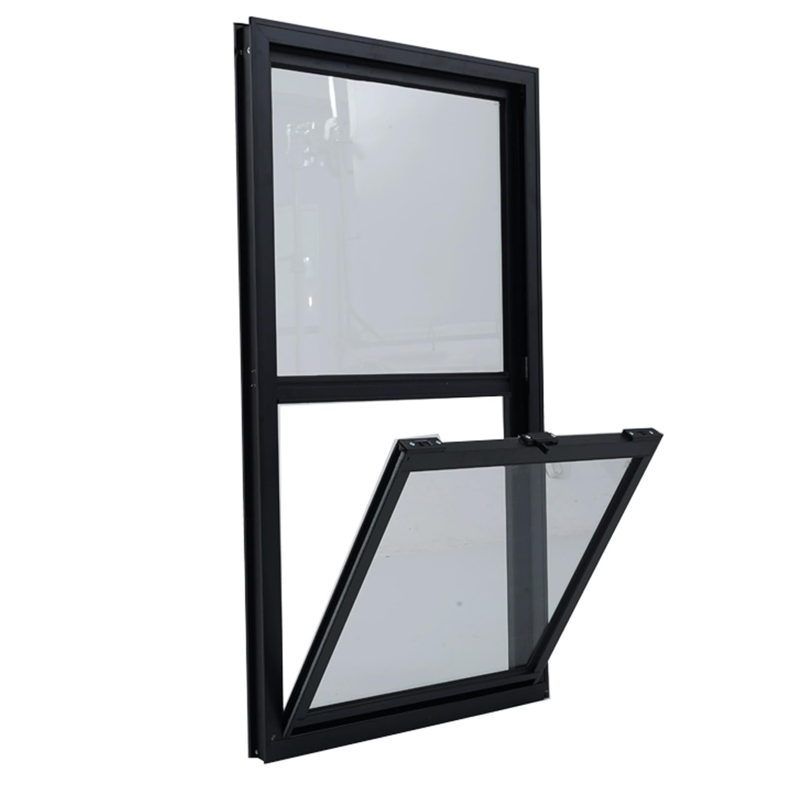 Remplacement de fenêtre coulissante de sous-sol en aluminium double vitrage
