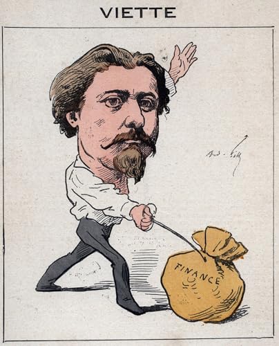 Portrait de Jules François Viette par André Gill, affiche art pour décoration salon